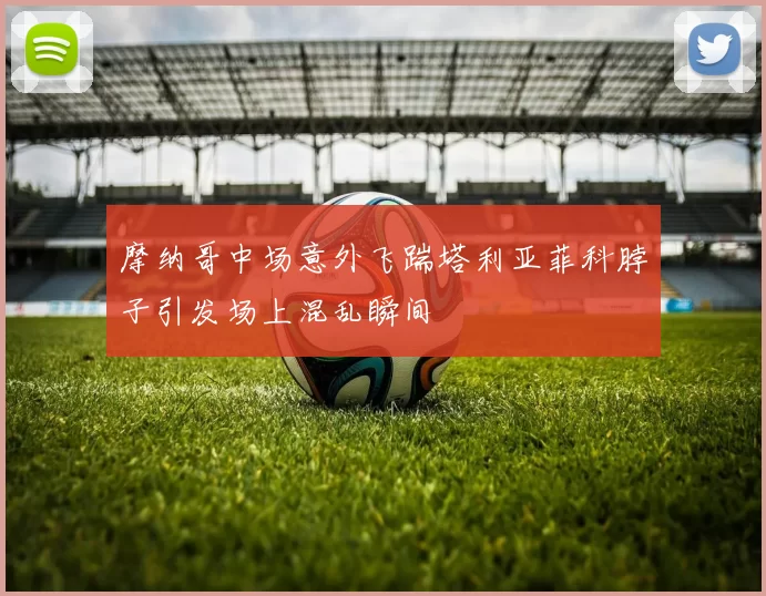 摩纳哥中场意外飞踹塔利亚菲科脖子引发场上混乱瞬间